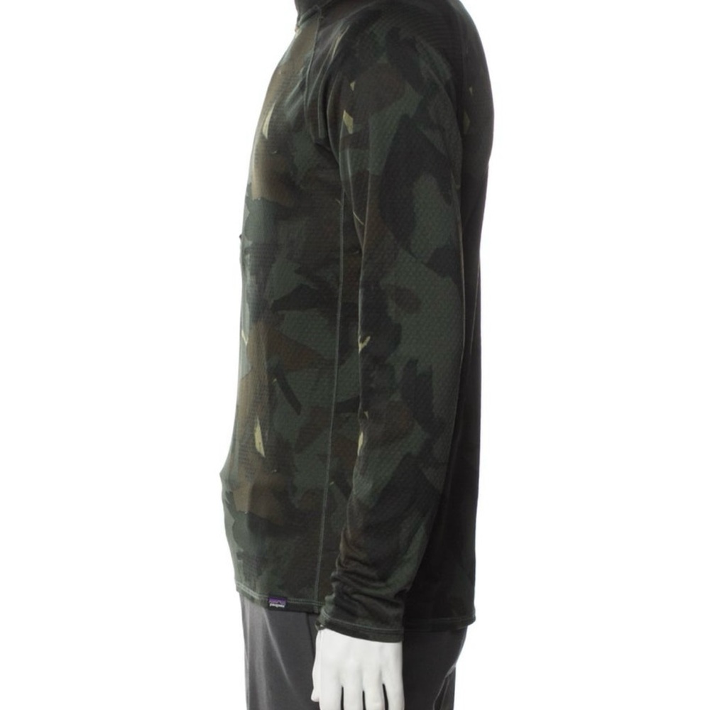 Patagonia Men's Camouflage Quarter-Zip Jersey Shirt Small - Picture 3 of 11